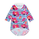 Girls Cotton Flower Printed Long Sleeves Dress