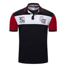 Men Cotton Color Blocking Polo Shirts
