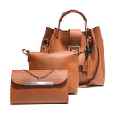 3pcs New Fashion Graceful All-matched Office Style Wooden Ball Tassels Purse Handbag Crossbody Bags Set