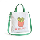 Creative Cartoon Fried Chips Design Summer Fresh Style Tote Bag