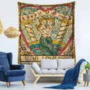 150*200cm Polyester Tarot Card Printed Rectangle Tapestry