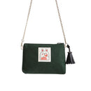 Cartoon Pattern Metal Chain Tassel Design Crossbody Bag