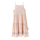 Girl Youth Tassel Design Spaghetti Strap Casual Dress