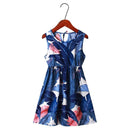 Girl Fresh Print Sleeveless Waisted Dress