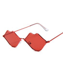 Creative Lip Shape Design Women Candy Color Fashion Sunglasses