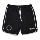 Men Polyester Patchwork Design Workout Shorts