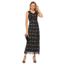 Hot Sale Women Sleeveless Decorative Sequin Tassels Sundress