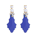 Hot Sale Women Irregular Pearl Alloy Bright Color Earrings