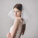 Multilayer Short Length Comb Pattern Bridal Veil