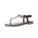 Boho Style Women Casual Beaded Flat Sandals Shoes