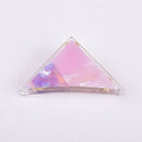 Contrast Color Unique Triangle Shape Women Sweet Acrylic Hair Claw