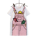 Cute Girl Cartoon Print Short Sleeves Casual Dress