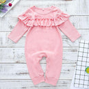 Baby Girl Clothing Pink Long Sleeves Ruffle Jumpsuit