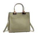 Women Elegant Office Solid Color Single Strap Tote Bag