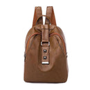 Campus Women Classic Style Large Capacity Casual PU Backpack