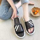 Fashion Sequins Decor Open Toe Outdoor Vacation Style Slippers Shoes