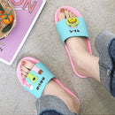 Comfortable Cartoon Print Upper Indoor Flat Slippers Shoes