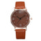 Casual School Girl Simple Design Solid Color PU Band Watch