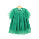 Fresh Style Girls Green Round Neck Tutu Dresses