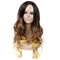 Curl Pattern Women Long Length Gradient Color Wavy Hair Wig