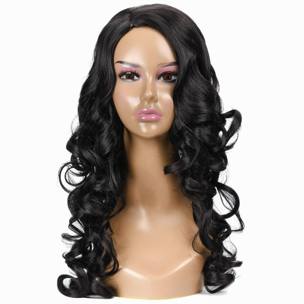 Hot Sale Women Long Length Natural Wavy Hair Wig