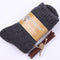 One Pair Men Thicken Solid Color Warm Socks