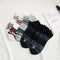 10 Pairs Set Men Cute Dog Embroidered Absorb Sweat Ankle Socks