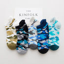 10 Pairs Set Men Cotton Camouflage Print Thicken Short Socks