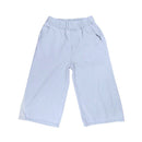 Girls Cotton Light Blue Loose Cropped Jeans