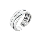 Irregular Vintage Pattern Multilayer Women Leisure 925 Silver Ring