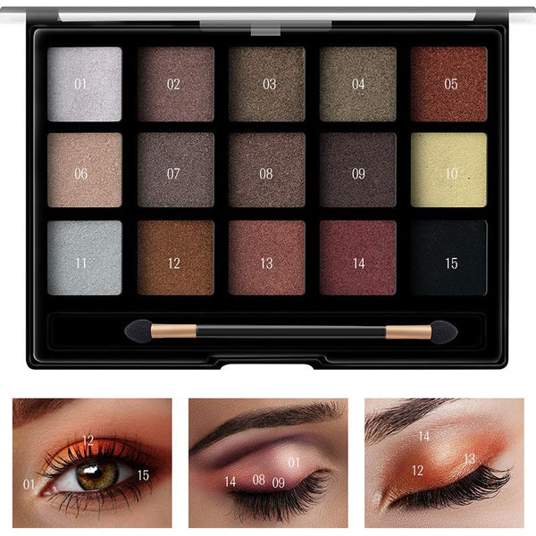 High Quality Earth Tone Series Pearlescent Matte Multicolor Optional Eyeshadow Palette