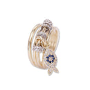 New Design Creative Running Fish Design Women Multilayer Zircon Ring