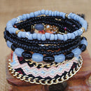 Hot Sale Bohemia Style Women Multilayer Beaded Handmade Woven Bracelets Set