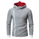 Men Print Long Sleeves Fall Winter Thicken Hooded Jackets