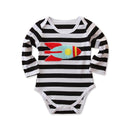 Baby Infant Toddler Cotton Rocket Design Long Sleeves Bodysuit