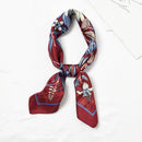 Elegant Women Hot Sale Fresh Print Satin Scarf