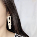Women Personality Acrylic Long Earrings