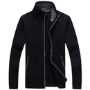 2020 Autumn Winter Men's Sweater Coat Faux Fur Wool Sweater Jackets Men Zipper Knitted Thick Coat Warm Casual Knitwear Cardigan AExp