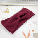 2020 Cute Solid Color Baby Turban Girls Cotton Twisted Knotted Headband Elastic Hairbands Children Head Wraps Hair Accessories AExp