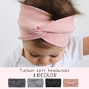 2020 Cute Solid Color Baby Turban Girls Cotton Twisted Knotted Headband Elastic Hairbands Children Head Wraps Hair Accessories AExp