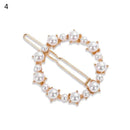 2020 Fashion Hair Clip Women Girls Elegant Design Triangular Star Round Barrette Stick Hairpin Hair Pins Ponytail Head Accessory AExp