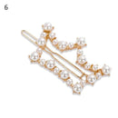 2020 Fashion Hair Clip Women Girls Elegant Design Triangular Star Round Barrette Stick Hairpin Hair Pins Ponytail Head Accessory AExp