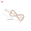 2020 Fashion Hair Clip Women Girls Elegant Design Triangular Star Round Barrette Stick Hairpin Hair Pins Ponytail Head Accessory AExp