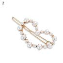 2020 Fashion Hair Clip Women Girls Elegant Design Triangular Star Round Barrette Stick Hairpin Hair Pins Ponytail Head Accessory AExp