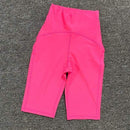 2020 High Waist Women Sport Running shorts Workout Leggings Fitness Shorts GYM Running Yoga Athletic Short deportivas para mujer AExp