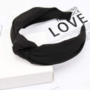 2020 Knot Pearls Headbands For Women Girls Handmade Wide Solid Silk Fabric Twist Hairband Bezel Hair Hoop Hair Accessories AExp