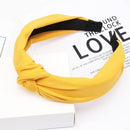 2020 Knot Pearls Headbands For Women Girls Handmade Wide Solid Silk Fabric Twist Hairband Bezel Hair Hoop Hair Accessories AExp