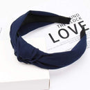 2020 Knot Pearls Headbands For Women Girls Handmade Wide Solid Silk Fabric Twist Hairband Bezel Hair Hoop Hair Accessories AExp