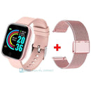 2020 Ladies Sport Bracelet Smart Watch Women Smartwatch Men Smartband Android IOS Waterproof Fitness Tracker Smart Clock Mens AExp