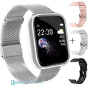 2020 Ladies Sport Bracelet Smart Watch Women Smartwatch Men Smartband Android IOS Waterproof Fitness Tracker Smart Clock Mens AExp